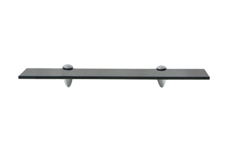 Flytende hylle glass 50x10 cm 8 mm - Svart - Oppbevaring - Hyller - Vegghylle