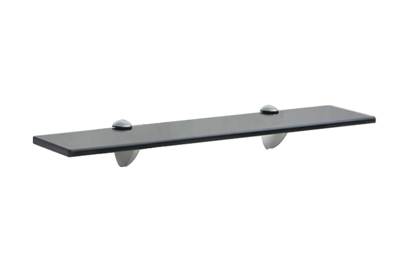 Flytende hylle glass 50x20 cm 8 mm - Svart - Oppbevaring - Hyller - Vegghylle