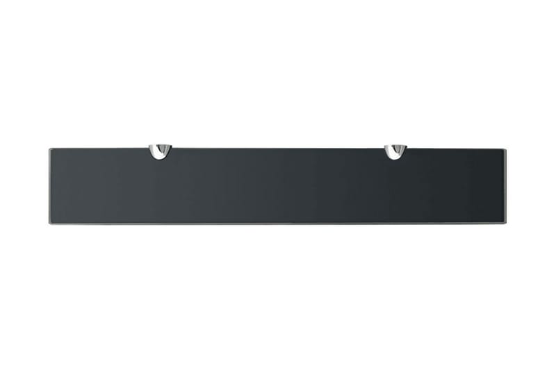 Flytende hylle glass 60x10 cm 8 mm - Svart - Oppbevaring - Hyller - Vegghylle