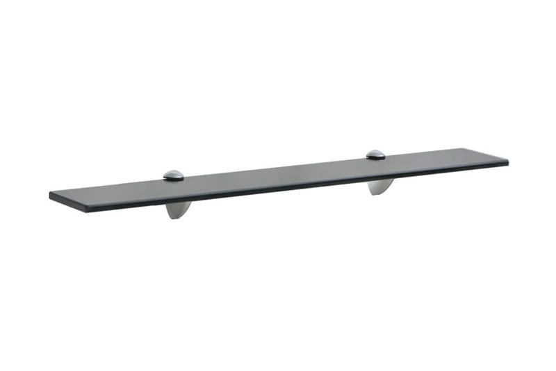 Flytende hylle glass 70x10 cm 8 mm - Svart - Oppbevaring - Hyller - Vegghylle