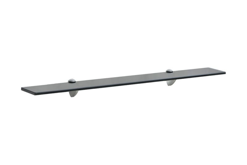 Flytende hylle glass 80x10 cm 8 mm - Svart - Oppbevaring - Hyller - Vegghylle