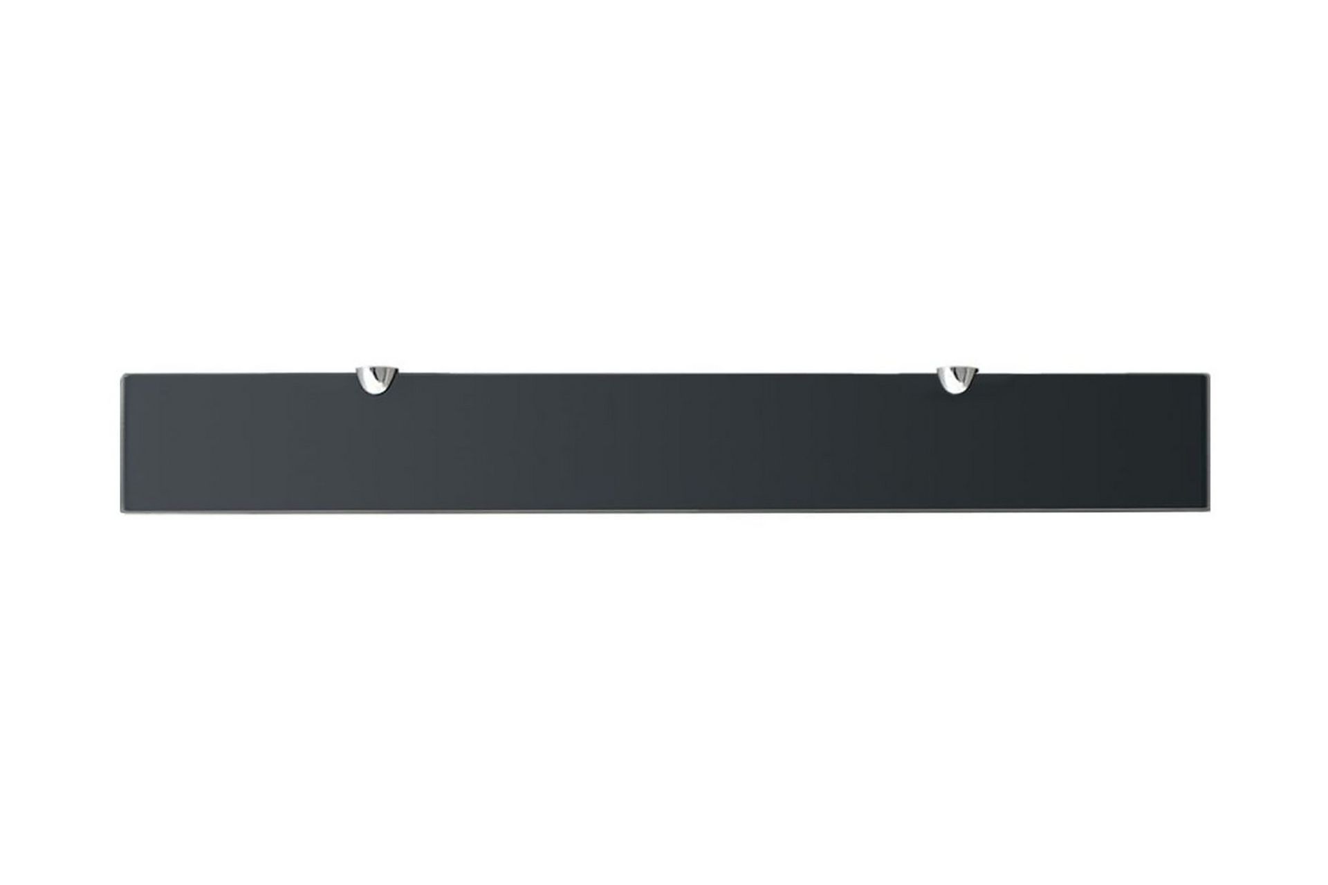 Flytende hylle glass 80x10 cm 8 mm - Svart - Oppbevaring - Hyller - Vegghylle