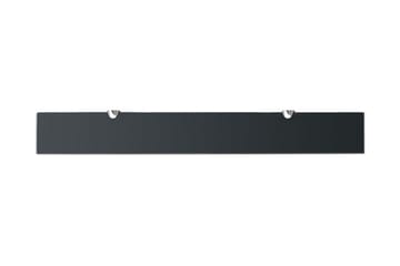 Flytende hylle glass 80x10 cm 8 mm - Svart - Oppbevaring - Hyller - Vegghylle
