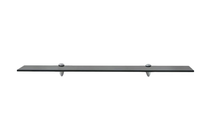 Flytende hylle glass 80x10 cm 8 mm - Svart - Oppbevaring - Hyller - Vegghylle