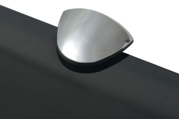 Flytende hylle glass 80x10 cm 8 mm - Svart - Oppbevaring - Hyller - Vegghylle