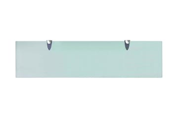 Flytende hylle glass 80x20 cm 8 mm - Transparent - Oppbevaring - Hyller - Vegghylle