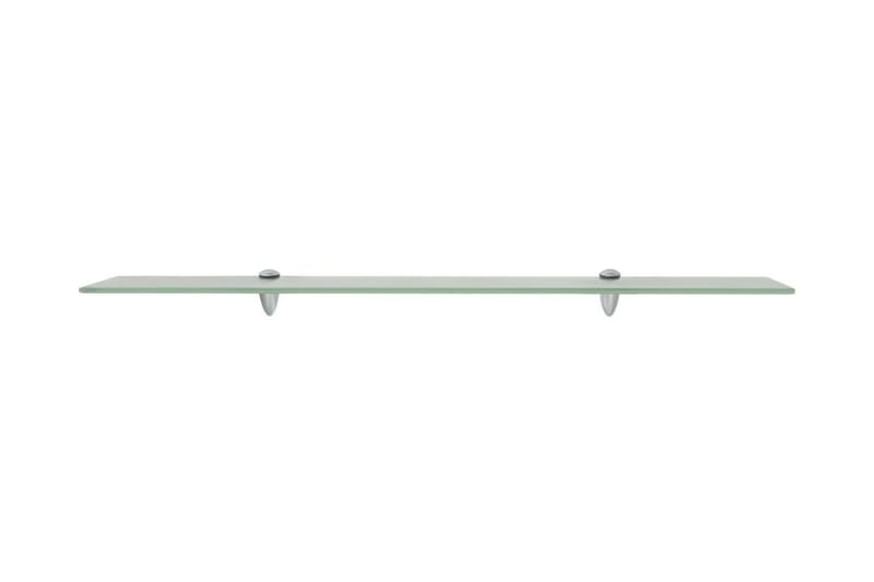 Flytende hylle glass 90x10 cm 8 mm - Frostet - Oppbevaring - Hyller - Vegghylle