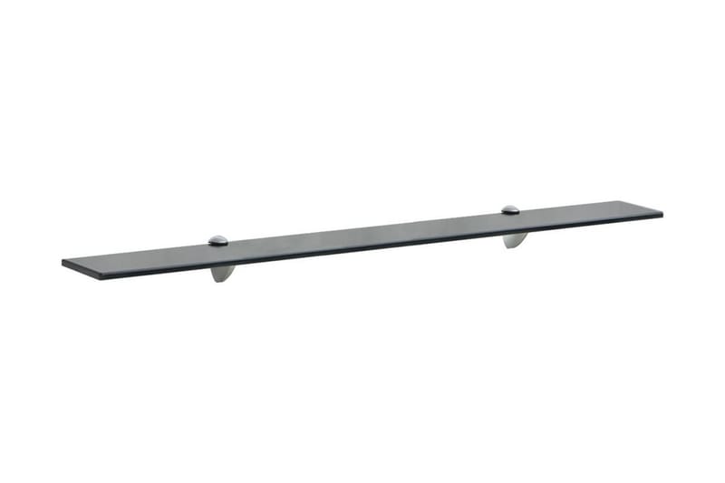 Flytende hylle glass 90x10 cm 8 mm - Svart - Oppbevaring - Hyller - Vegghylle