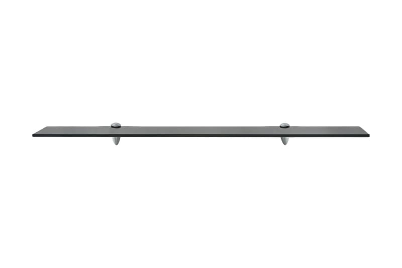 Flytende hylle glass 90x10 cm 8 mm - Svart - Oppbevaring - Hyller - Vegghylle