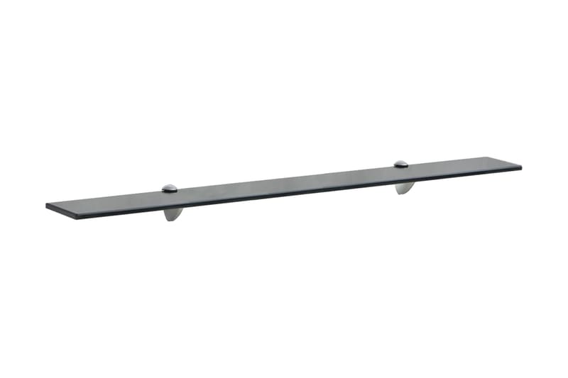 Flytende hylle glass 90x20 cm 8 mm - Svart - Oppbevaring - Hyller - Vegghylle