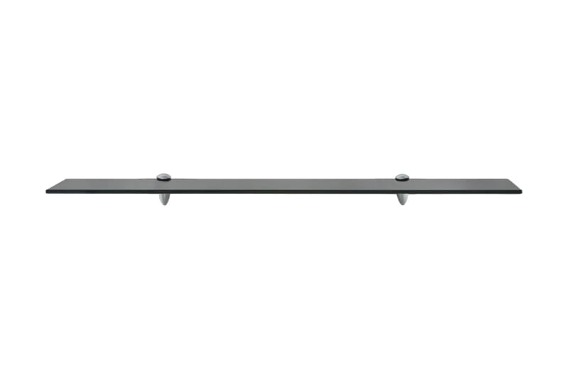 Flytende hylle glass 90x20 cm 8 mm - Svart - Oppbevaring - Hyller - Vegghylle