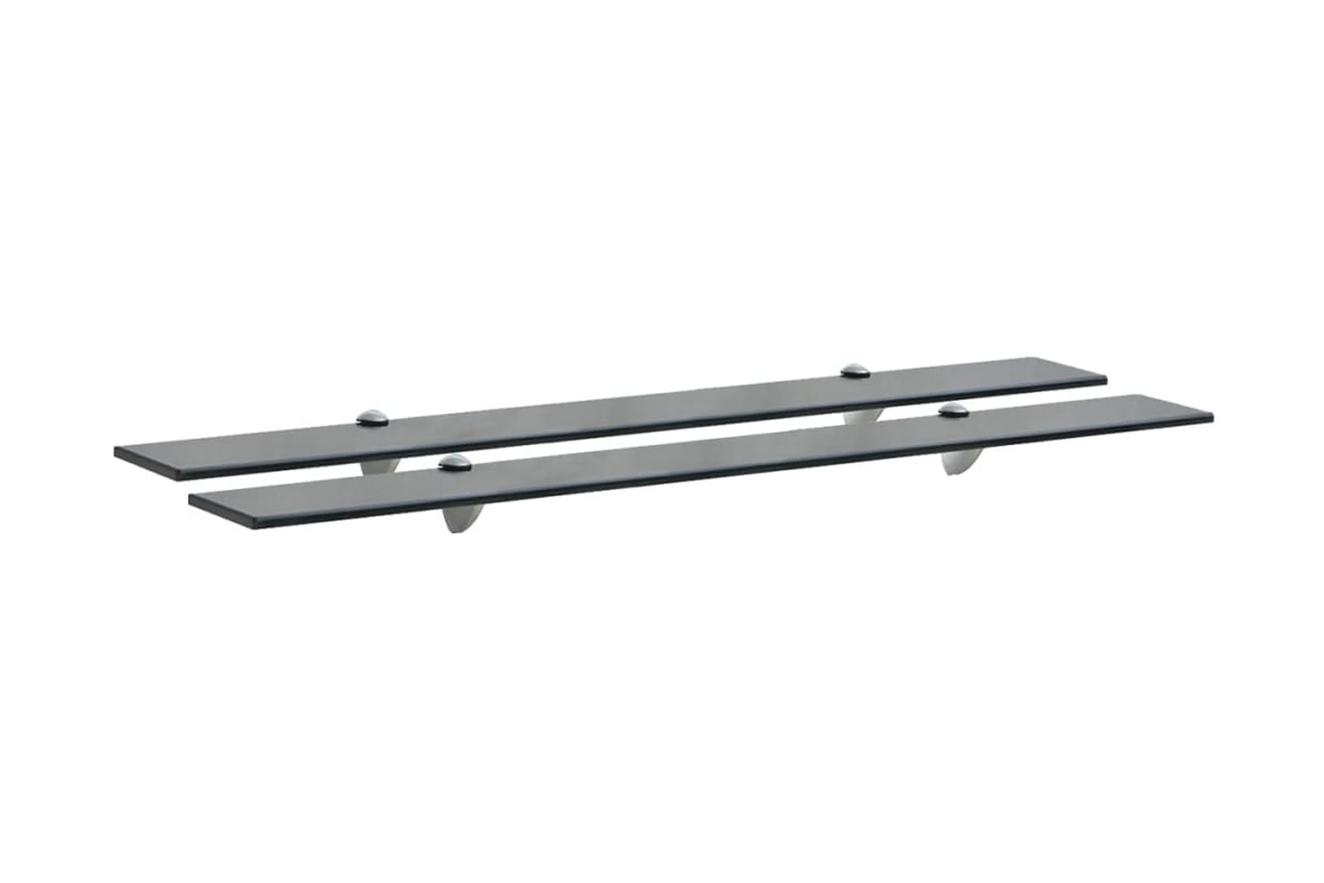 Flytende hyller 2 stk glass 90x10 cm 8 mm - Oppbevaring - Hyller - Vegghylle