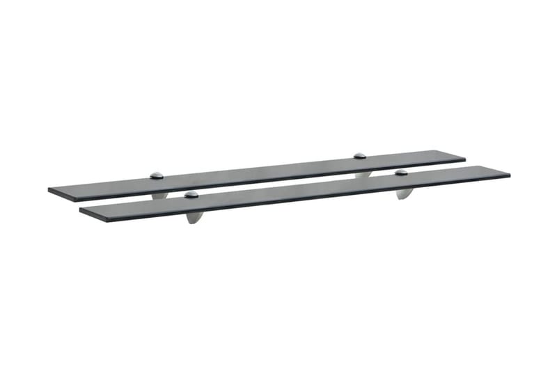 Flytende hyller 2 stk glass 90x10 cm 8 mm - Oppbevaring - Hyller - Vegghylle