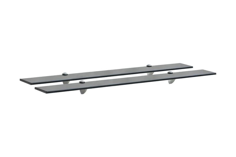 Flytende hyller 2 stk glass 90x20 cm 8 mm - Oppbevaring - Hyller - Vegghylle