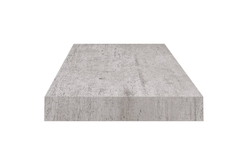 Flytende vegghylle betonggrå 60x23,5x3,8 cm MDF - Grå - Oppbevaring - Hyller - Vegghylle