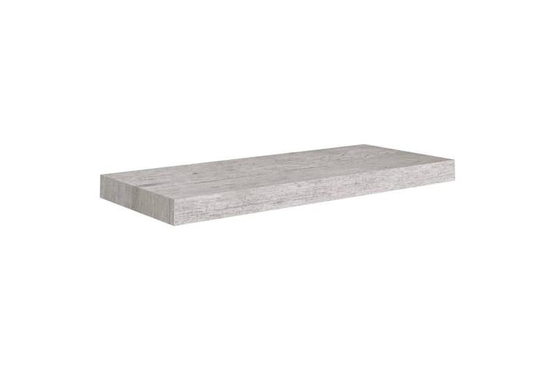 Flytende vegghylle betonggrå 60x23,5x3,8 cm MDF - Grå - Vegghylle