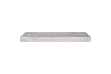 Flytende vegghylle betonggrå 60x23,5x3,8 cm MDF - Grå - Oppbevaring - Hyller - Vegghylle