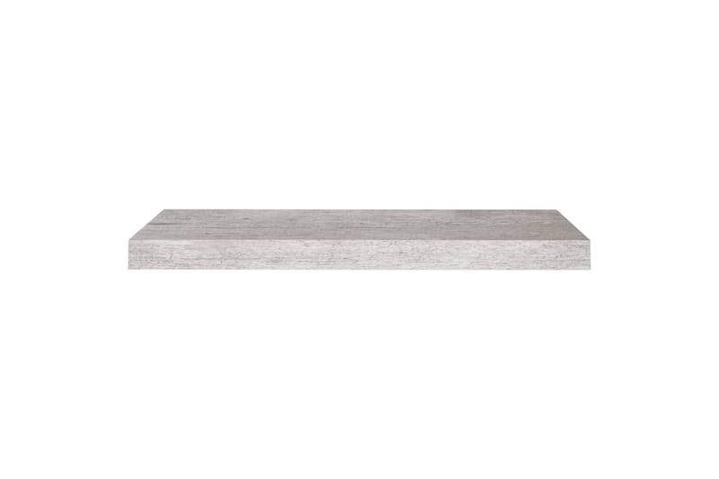 Flytende vegghylle betonggrå 60x23,5x3,8 cm MDF - Grå - Oppbevaring - Hyller - Vegghylle