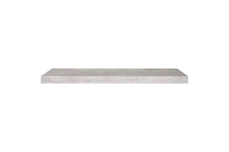 Flytende vegghylle betonggrå 80x23,5x3,8 cm MDF - Grå - Oppbevaring - Hyller - Vegghylle