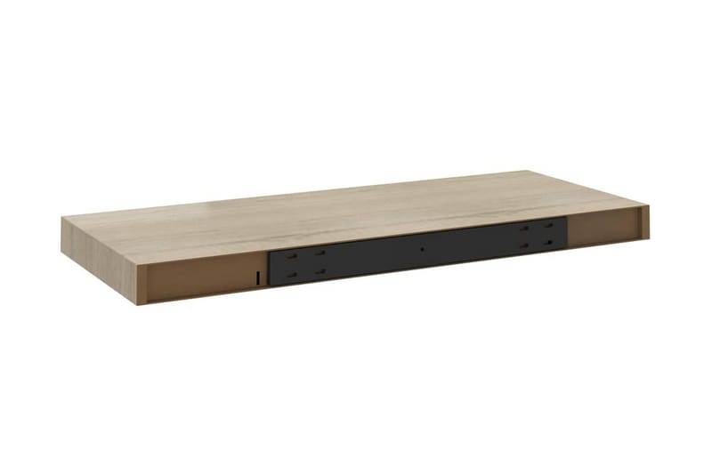 Flytende vegghylle eik 60x23,5x3,8 cm MDF - Oppbevaring - Hyller - Vegghylle