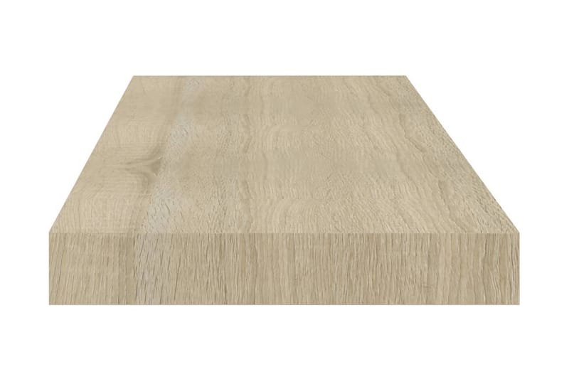 Flytende vegghylle eik 60x23,5x3,8 cm MDF - Oppbevaring - Hyller - Vegghylle