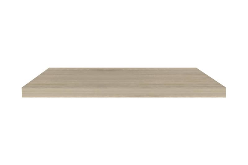 Flytende vegghylle eik 80x23,5x3,8 cm MDF - Oppbevaring - Hyller - Vegghylle