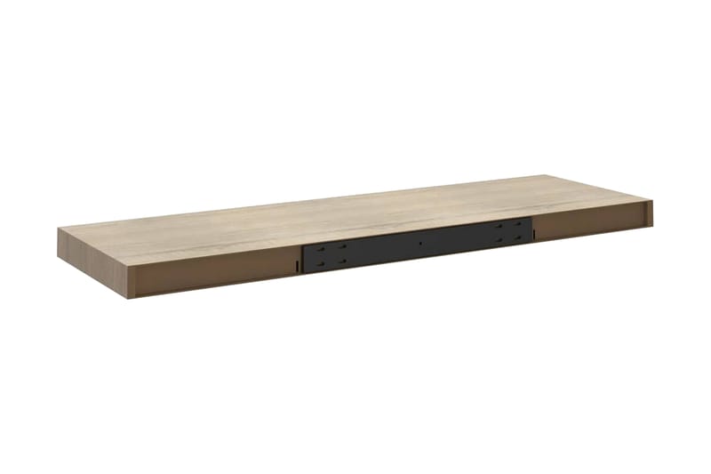 Flytende vegghylle eik 80x23,5x3,8 cm MDF - Oppbevaring - Hyller - Vegghylle