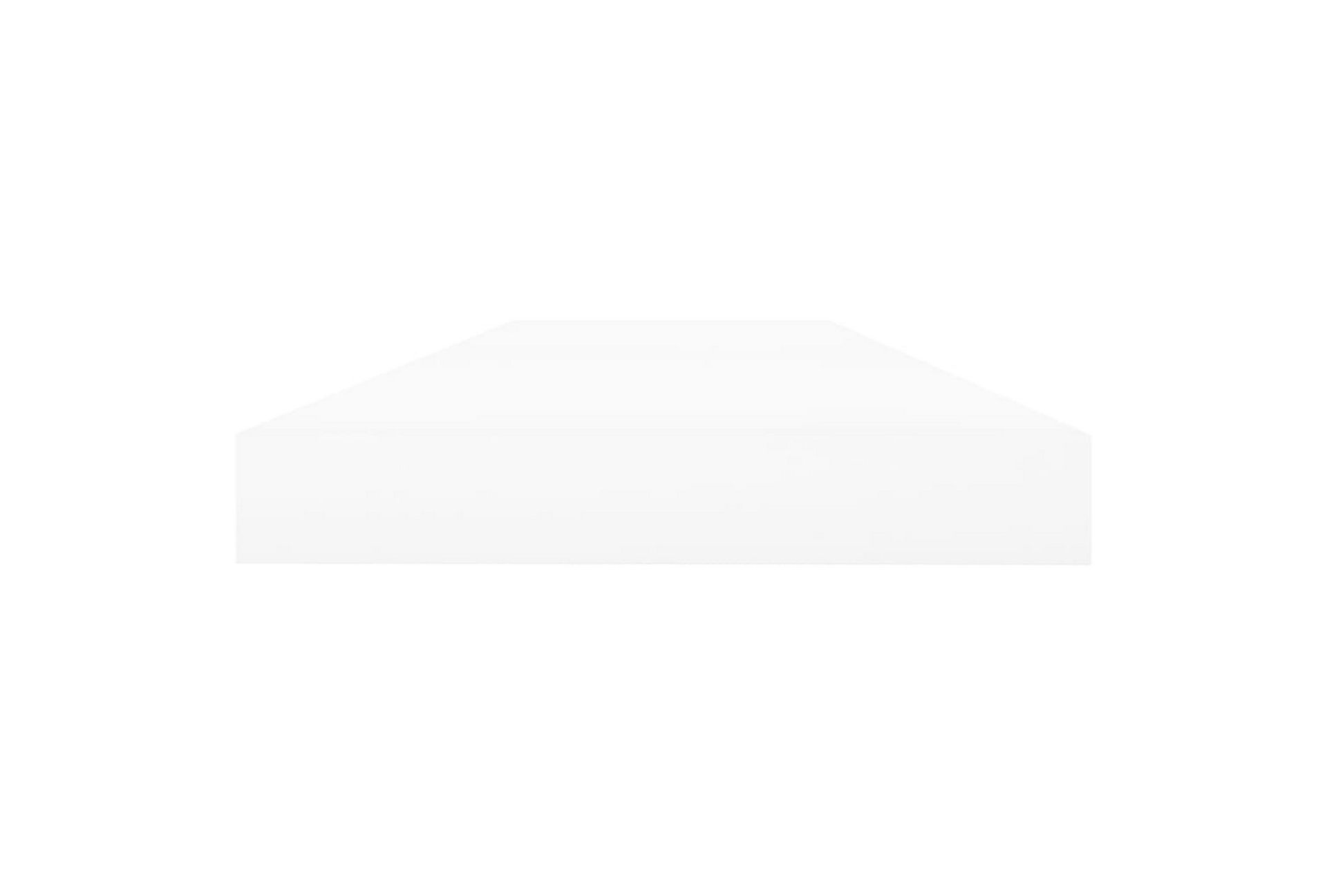 Flytende vegghylle eik og hvit 120x23,5x3,8 cm MDF - Hvit - Oppbevaring - Hyller - Vegghylle