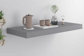 Flytende vegghylle grå 60x23,5x3,8 cm MDF - Oppbevaring - Hyller - Vegghylle