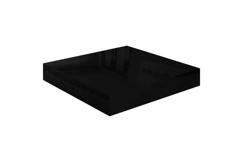 Flytende vegghylle høyglans svart 23x23,5x3,8 cm MDF - Oppbevaring - Hyller - Vegghylle
