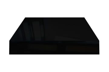 Flytende vegghylle høyglans svart 40x23x3,8 cm MDF - Oppbevaring - Hyller - Vegghylle