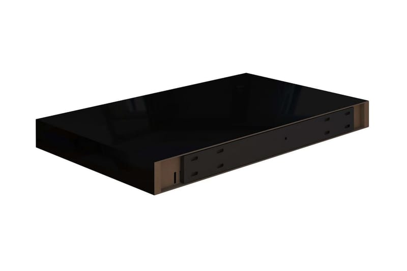 Flytende vegghylle høyglans svart 40x23x3,8 cm MDF - Oppbevaring - Hyller - Vegghylle