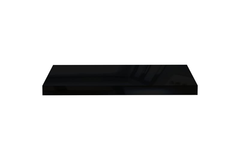 Flytende vegghylle høyglans svart 60x23,5x3,8 cm MDF - Oppbevaring - Hyller - Vegghylle
