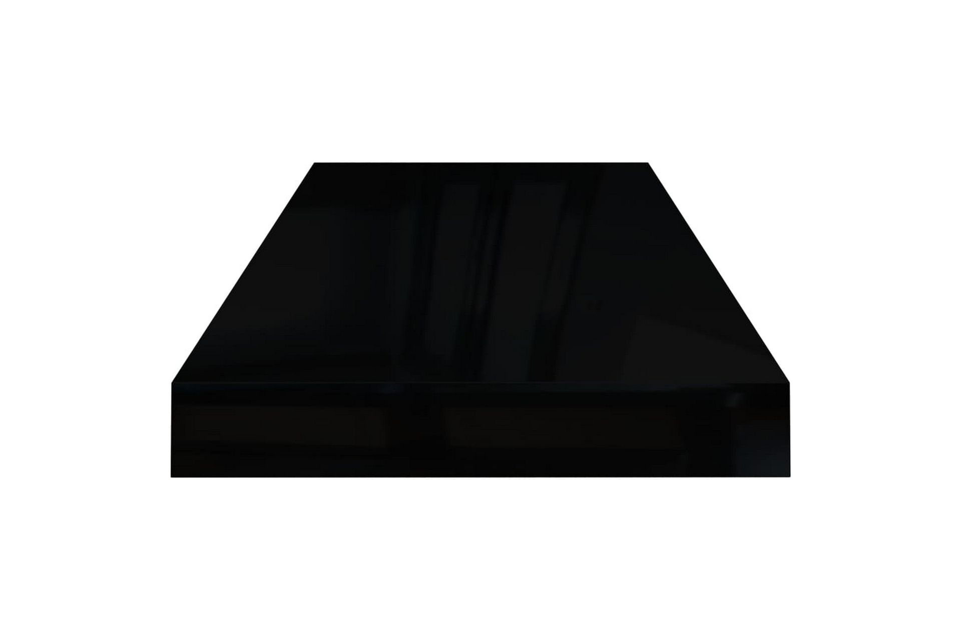 Flytende vegghylle høyglans svart 60x23,5x3,8 cm MDF - Oppbevaring - Hyller - Vegghylle