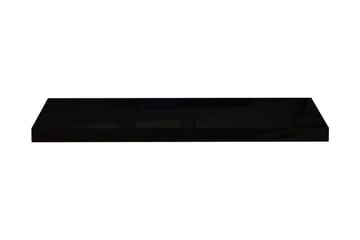 Flytende vegghylle høyglans svart 80x23,5x3,8 cm MDF - Oppbevaring - Hyller - Vegghylle
