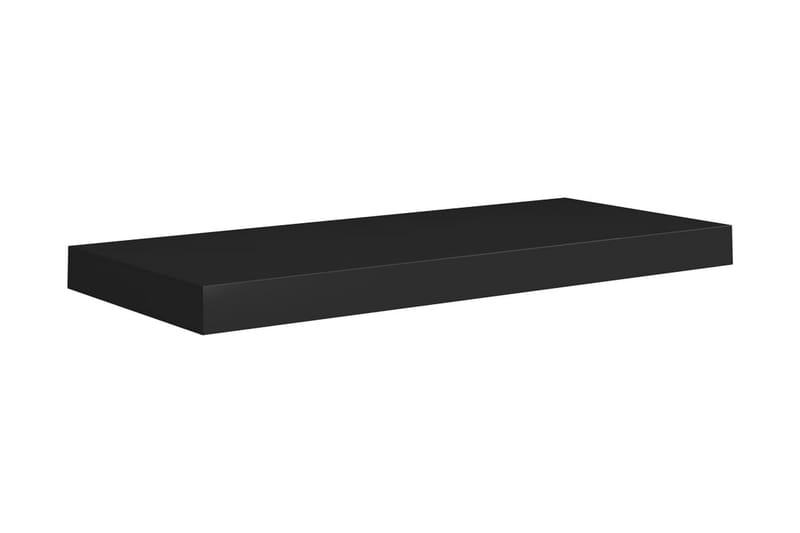Flytende vegghylle svart 60x23,5x3,8 cm MDF - Vegghylle