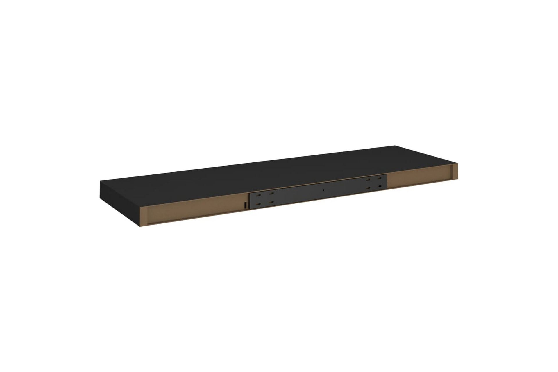 Flytende vegghylle svart 80x23,5x3,8 cm MDF - Oppbevaring - Hyller - Vegghylle