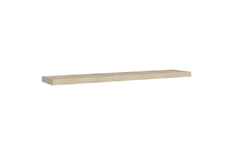 Flytende vegghyller 2 stk eik 120x23,5x3,8 cm MDF - Brun - Oppbevaring - Hyller - Vegghylle