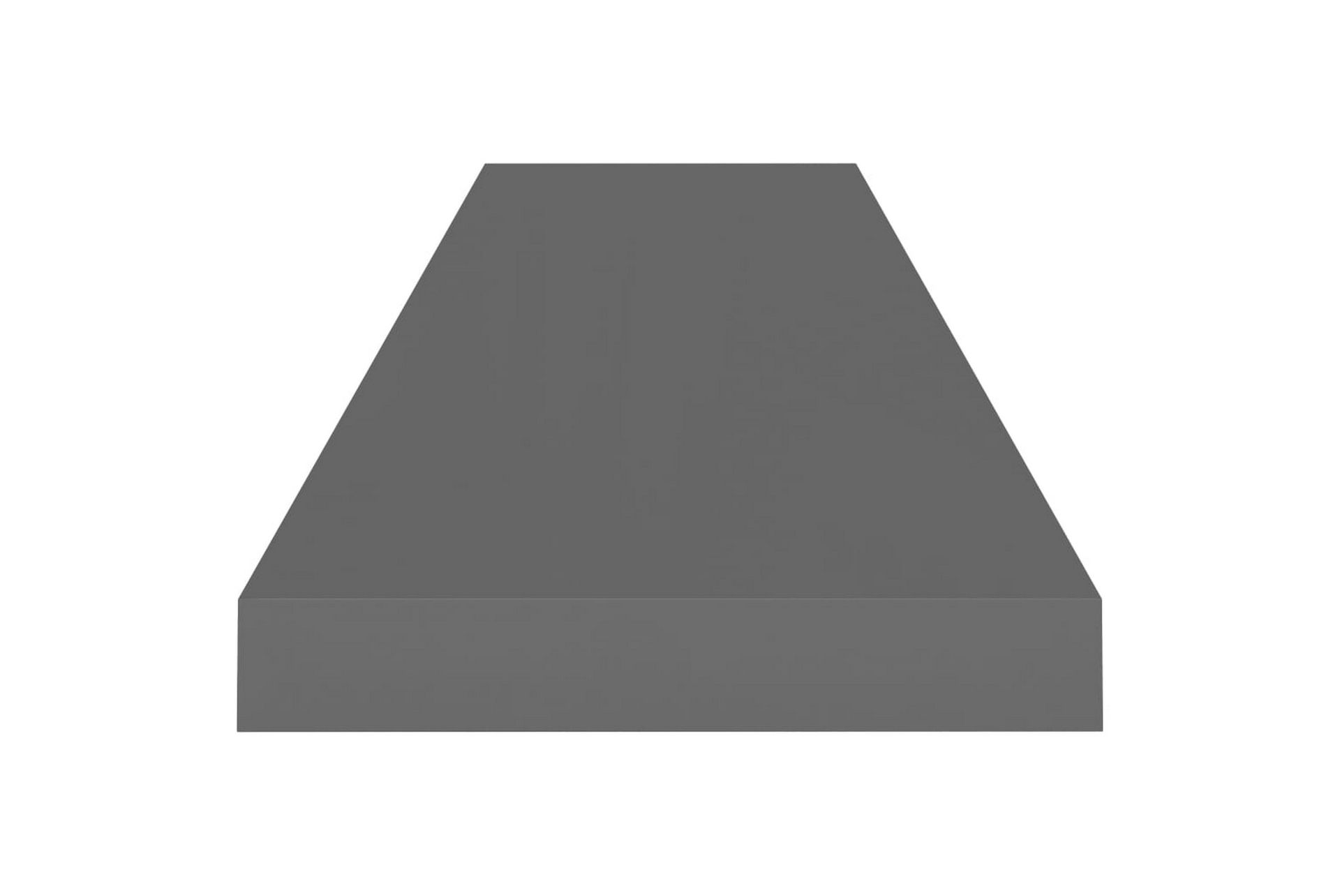Flytende vegghyller 2 stk høyglans grå 90x23,5x3,8 cm MDF - Oppbevaring - Hyller - Vegghylle