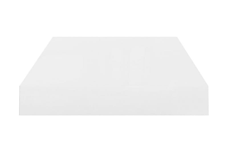 Flytende vegghyller 2 stk høyglans hvit 40x23x3,8 cm MDF - Oppbevaring - Hyller - Vegghylle