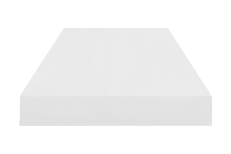 Flytende vegghyller 2 stk høyglans hvit 60x23,5x3,8 cm MDF - Oppbevaring - Hyller - Vegghylle