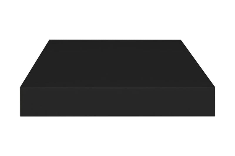 Flytende vegghyller 2 stk svart 40x23x3,8 cm MDF - Oppbevaring - Hyller - Vegghylle