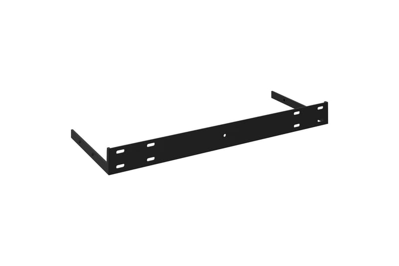 Flytende vegghyller 2 stk svart 60x23,5x3,8 cm MDF - Oppbevaring - Hyller - Vegghylle