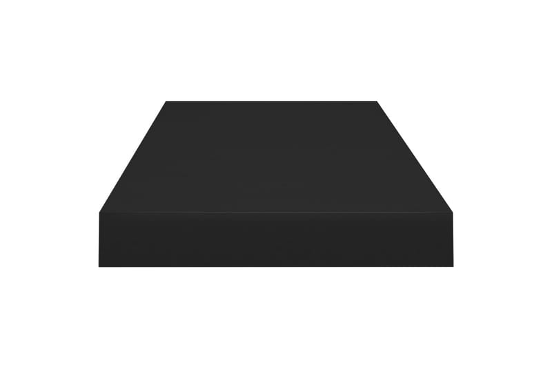 Flytende vegghyller 2 stk svart 60x23,5x3,8 cm MDF - Oppbevaring - Hyller - Vegghylle