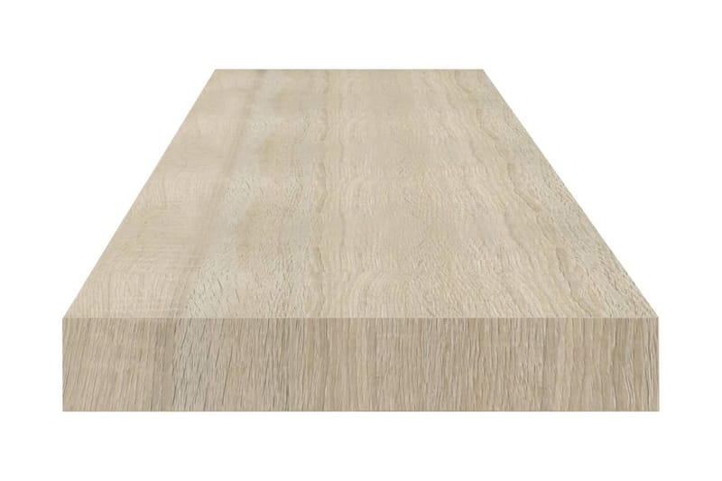 Flytende vegghyller 4 stk eik 90x23,5x3,8 cm MDF - Vegghylle