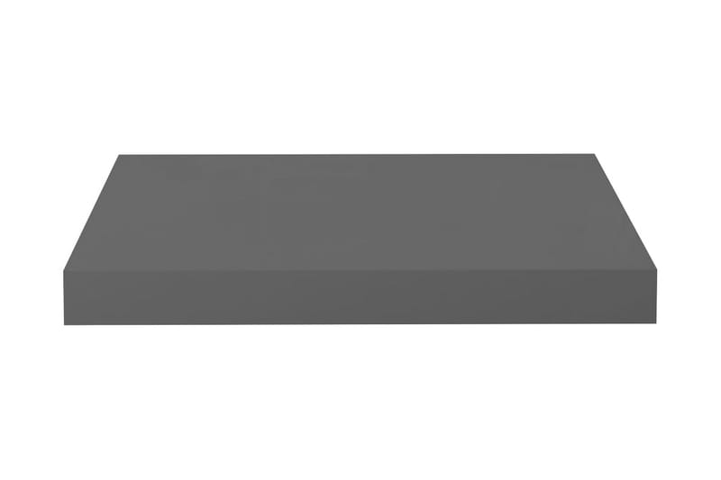 Flytende vegghyller 4 stk høyglans grå 40x23x3,8 cm MDF - Oppbevaring - Hyller - Vegghylle
