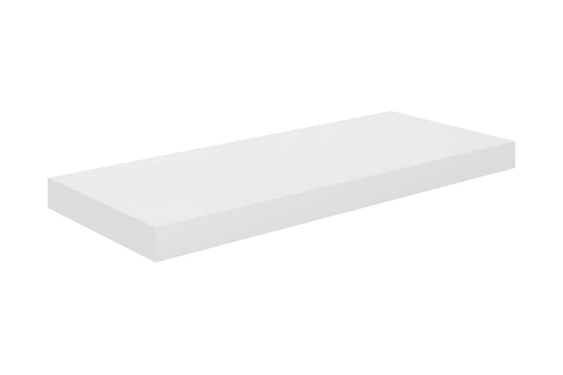 Flytende vegghyller 4 stk høyglans hvit 60x23,5x3,8 cm MDF - Oppbevaring - Hyller - Vegghylle