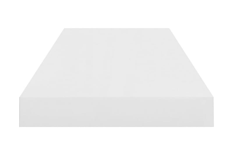 Flytende vegghyller 4 stk høyglans hvit 60x23,5x3,8 cm MDF - Oppbevaring - Hyller - Vegghylle