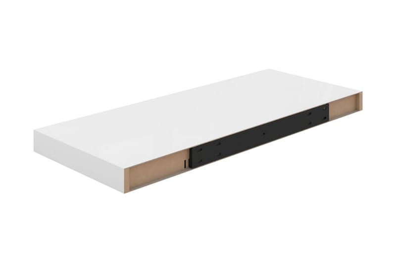 Flytende vegghyller 4 stk høyglans hvit 60x23,5x3,8 cm MDF - Oppbevaring - Hyller - Vegghylle
