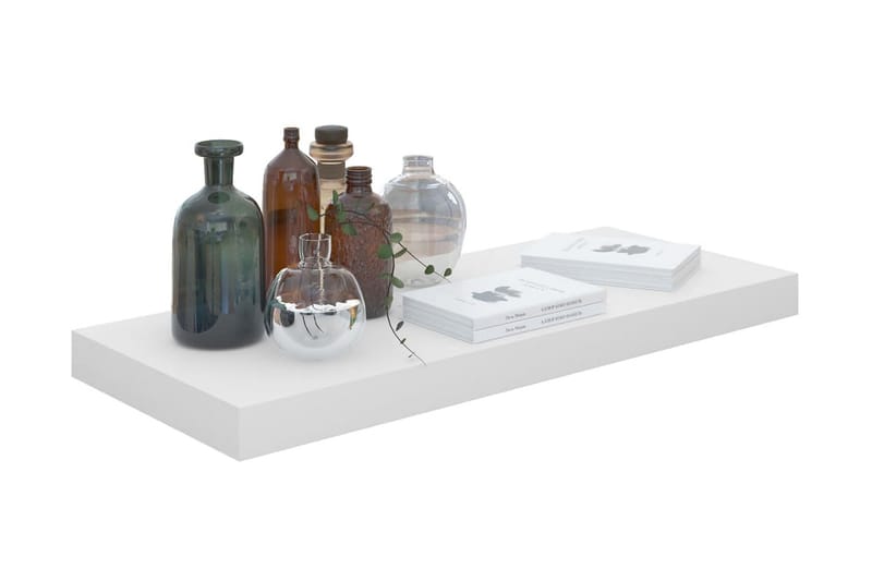 Flytende vegghyller 4 stk høyglans hvit 60x23,5x3,8 cm MDF - Oppbevaring - Hyller - Vegghylle